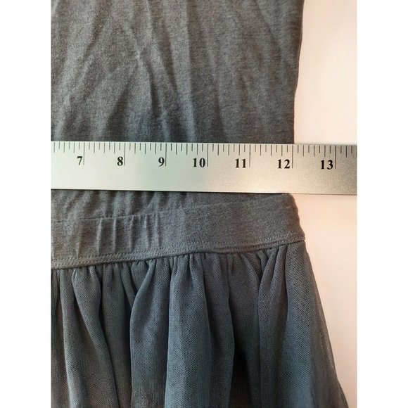 United Colors of Benetton womens grey midi scoop neck fit and flare dress size S - Picture 8 of 12